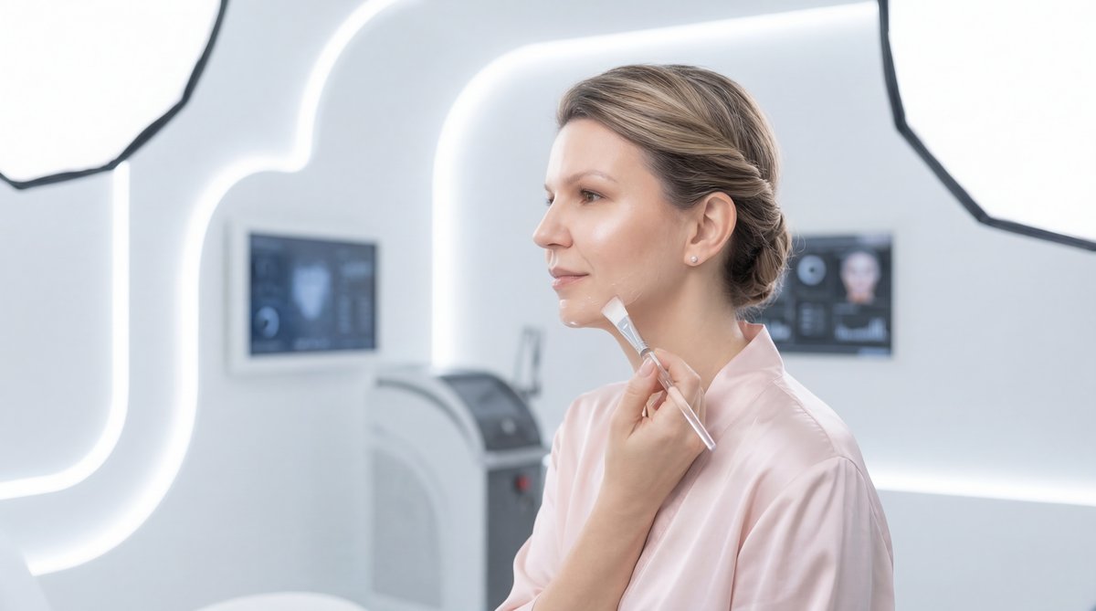 Graphic illustration of a glowing shield protecting healthy skin from harmful ultraviolet sun rays