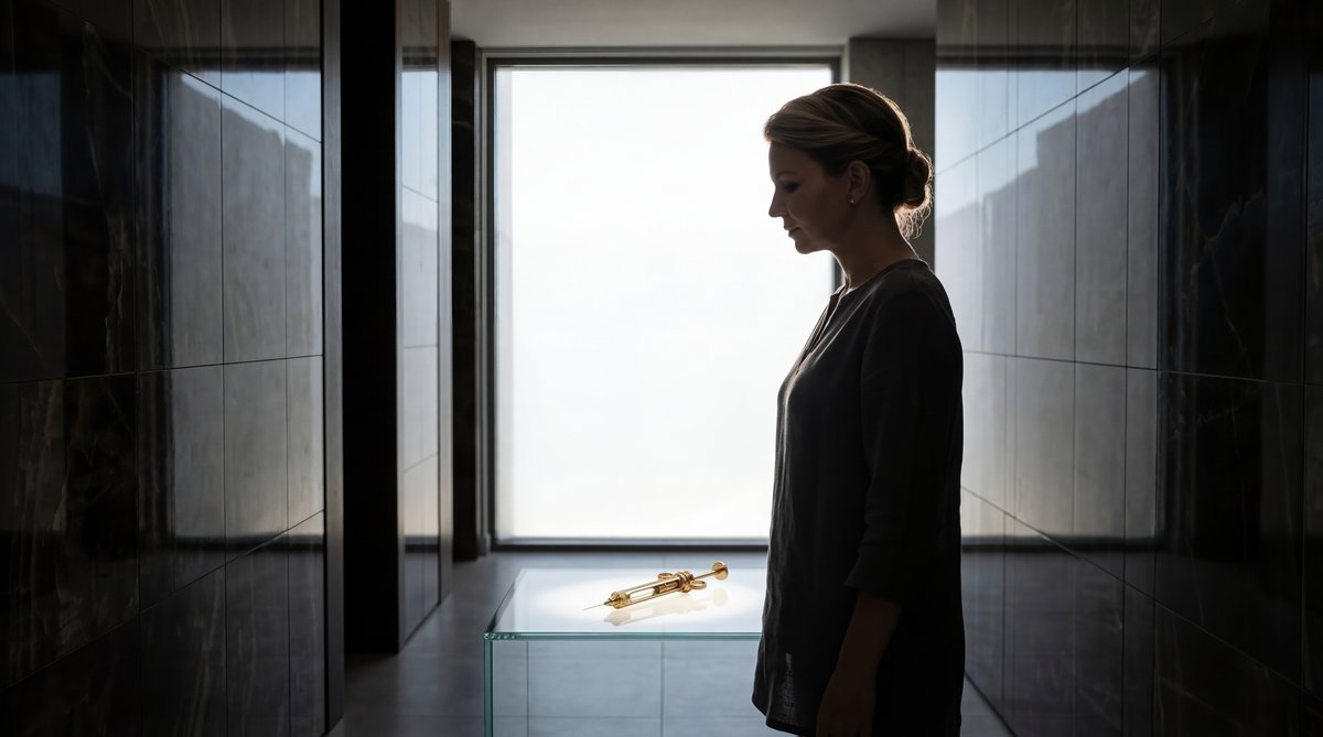 Anatomical comparison showing the reduction of localized fat deposits after body sculpting treatments.